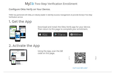 the hub.disney.com|MyID Sign in with Okta Verify